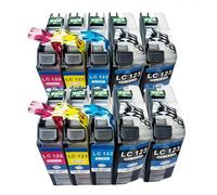 10 Uds LC123BK LC123C LC123M LC123Y Cartuchos de Tinta, compatibles con Brother MFC-J4510DW MFC-J4610DW MFC-J4710DW MFC-J4410DW MFC-J470DW