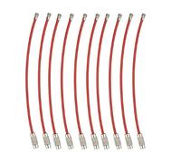 10 Uds Llavero De Alambre Inoxidable Multicolor Bucle Círculo Cuelga Cadena