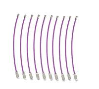 10 Uds Llavero De Alambre Inoxidable Multicolor Bucle Círculo Cuelga Cadena