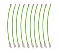 10 Uds Llavero De Alambre Inoxidable Multicolor Bucle Círculo Cuelga Cadena