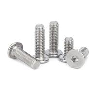 10 Uds M1.6 M2 .5 M3 M4 M5 M6 M8 304 Hexagonal De Acero Inoxidable CM Enchufe Ultra Fino Súper Plano Tornillo Cabeza Oblea(14mm x10pcs,M8)