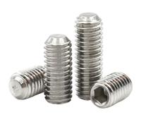 10 Uds M1.6 M2 M3 M4 M5 M6 M8 M10 304 Juego De Zócalos Hexagonales Acero Inoxidable Tornillo Punta Copa DIN916 Tornillos Sin Cabeza(5mm,M8 (10pcs))