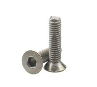 10 Uds M2 .5 M3 M4 DIN7991 TA2 Hexagonal De Titanio Puro Tornillo Cabeza Avellanada Plana L = 4-50mm(35mm,M3 (10pcs))