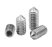 10/Uds M2 M2.5 M3 M4 M5 M6 M8 M10 M12 DIN914 304 hexagonal de acero inoxidable juego de tornillos hexagonales punta cónica tornillo de comida(35mm,M5 (10pcs))