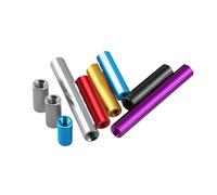 10 Uds M3 * 4-100mm varillas de columna de separación de aluminio redondas tornillo espaciador de aluminio(Red,15MM_M3)