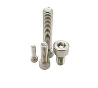 10 Uds M3 M4 M5 M6 M8 304 A2 Acero Inoxidable DIN912 Hexágono Cabeza Hueca Hexagonal Tornillo Allen L = 4-150mm(35mm,M8 304 Stainless Steel)