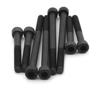 10 Uds M3 M4 M5 M6 M8 grado 12,9 acero al carbono alargado largo hexagonal tapa con conector hexagonal cabeza medio hilo tornillo L = 30-200mm(50mm (10pcs),M4)