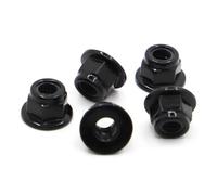 10 Uds M3 M4 M5 M6 M8 negro acero al carbono hexagonal Nylon inserto cerradura autoblocante Nylock Locknut(M8 10pcs)