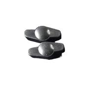 10 Uds M5 M6 M8 25# ala de mariposa cabeza de plástico perilla de mano pulgar Nu(Black blind,M6 10PCS)