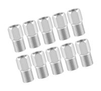 10 Uds Manguera de freno hidráulico de bicicleta Insertos de freno de disco hidráulico de acero inoxidable Anillos Manguera Frenos Mangueras Pernos de conexión Perno de conexión de acero inoxidable