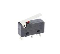 10 Uds Micro interruptor 2/3Pin NO/NC Mini interruptor de límite 5A 250VAC KW11-3Z palanca de arco de rodillo acción rápida Micro interruptores(2P without wheel)