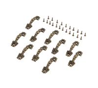 10 Uds Mini Perillas Mango De Bronce Antiguo 42 * 12mm Tirador Con Tornillos Patrón Flores Vintage Decoración Cajones Gabinetes Cocina Europea estética práctica