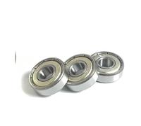 10 Uds mr105zz 604zz 606zz 608zz 623zz 624zz 625zz 626zz 635zz 685zz 698zz Rueda de polea con brida de rodamiento rígido de bolas (625zz),Rodamientos(F608zz)