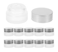 10 uds. muestra crema 5 g frasco vidrio portátil vacío transparente