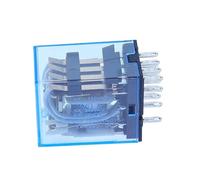 10 Uds MY4NJ HH54P MY4N-J 14 Pin AC/DC 12V 24V 36V 48V 110V 220V 380V minirelé electromagnético intermedio(DC,12V)
