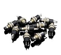 10 Uds NO normalmente abierto Mini interruptores de botón pulsador retorno resorte momentáneo negro