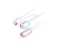 10 Uds nuevo condensador electrolítico sólido de polímero DIP Super Low ESR 16V 47/100/150/220/270/330/470/560/680/820/1000/1500/2200UF(16V220UF 6.3x8MM)
