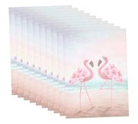 10 Uds Papel De Carta De Flamenco Decoración Blanca Papel Decorativo De Letras De Estilo Vintage De Álbum De Recortes Vintage De Escritura e De FRCOLOR