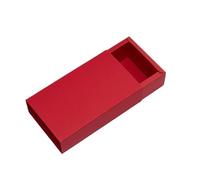 10 Uds. Paquete de cajas de papel Kraft de varios tamaños, caja de presentación para fiesta de cumpleaños, cajas para pasteles de dulces y galletas de boda(24.5X14X8.5CM_RED)