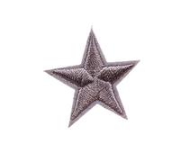 10 Uds. Parches de estrellas pequeñas, apliques de planchado for ropa, bordados for ropa, motivo DIY, accesorios de ropa a rayas(Deep grey)
