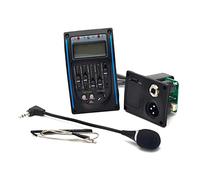 10 Uds Pastilla De Guitarra Acústica EQ Preamplificador Ecualizador EQ De 5 Bandas Sintonizador De Pastilla LCD Con Micrófono Para Guitarra Accesorios para guitarra acústica