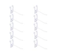 10 Uds Perchas de Panel de malla reutilizables, ganchos de Panel de red de Metal, gancho de almacenamiento para tienda, accesorios versátiles, accesorios de exhibición, exhibición de joyería por