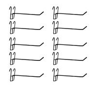 10 Uds Perchas de Panel de malla reutilizables, ganchos de Panel de red de Metal, gancho de almacenamiento para tienda, accesorios versátiles, accesorios de exhibición, exhibición de joyería por