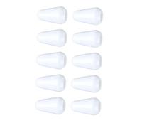 10 Uds Perilla de Punta de Interruptor de Guitarra Elctrica, Tapa de Perilla de 3 y 5 Sombrero de Plstico para Guitarra Elctrica (Blanco