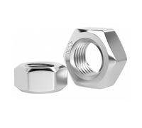 10 Uds. Pernos de tapa hexagonal de acero inoxidable 1/4-20-tornillos de máquina for carpintería de A2-70 304(Hex nut)