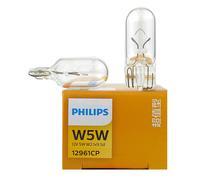 10 Uds Philips W5W T10 12V 5W visión luz Interior del coche lámparas de señal originales luz de lectura Indlcator estándar 12961CP al por mayor