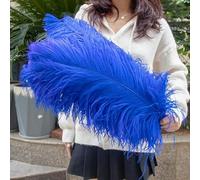 10 Uds plumas de avestruz de colores 45-55cm para fiesta boda decoración del hogar pluma de avestruz Natural centro de mesa decoración artesanías
