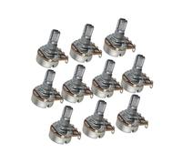 10 Uds Potenciómetro Cónico Eje Dividido Corto 15mm Guitarra Mini B250K Piezas De Macetas Piezas de Guitarra Accesorios de Repuesto