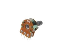 10 Uds potenciómetro WH148 B1K B2K B5K B10K B20K B50K B100K B500K potenciómetros lineales 6 pines eje de 20mm con Kit de tuercas y arandelas(1K Ohm)