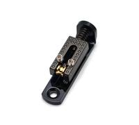 10 Uds. Puente de guitarra Solo de lujo 43 * 10,5mm con tornillo de llave for 3/4/5/6/7/8 cuerdas guitarra caja de cigarros piezas Banjo(Black x10pcs)