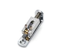 10 Uds. Puente de guitarra Solo de lujo 43 * 10,5mm con tornillo de llave for 3/4/5/6/7/8 cuerdas guitarra caja de cigarros piezas Banjo(Chrome x10pcs)
