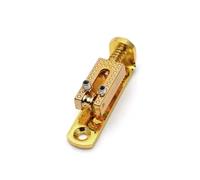 10 Uds. Puente de guitarra Solo de lujo 43 * 10,5mm con tornillo de llave for 3/4/5/6/7/8 cuerdas guitarra caja de cigarros piezas Banjo(Gold x10pcs)
