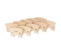 10 Uds. Puente de violín 4/4, puente de violín de madera de arce de alta calidad, soporte for cuerdas, piezas y accesorios de instrumentos de cuerda