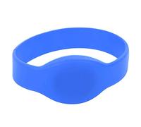 10 Uds. Pulsera RFID de 13,56 MHZ, Pulsera de Silicona Resistente Al Agua con Tarjeta de Identificación para Piscina, Gimnasios, Control de Acceso(azul)
