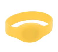 10 Uds. Pulsera RFID de 13,56 MHZ, Pulsera de Silicona Resistente Al Agua con Tarjeta de Identificación para Piscina, Gimnasios, Control de Acceso(amarillo)