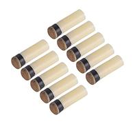 10 Uds. Puntas de Billar Inglés de 11Mm, Piezas de Repuesto, Puntas Compuestas de Cuero y Plástico de Grado Profesional para Palos Estándar (11mm)