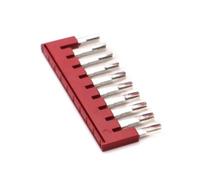 10 Uds QJCS BPT-61 HF41F 24-ZS 24V 12V 5V relé de hoja sin tornillos terminal de empuje LED indica 6A 2A SSR relé delgado(10 WAY JUMPER)