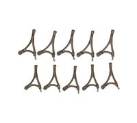 10 Uds R Tipo Anti curvas laterales giratorias con anillo QC giratorio para jaula alimentadora de carpa