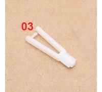 10 Uds RC modelo de barcos DIY accesorios Nylon Tie Rod Chucks apertura 1,8/2/3mm plástico Servo Pushrod Clevis U-clamp Pullrod Collet (Color : 10pcs 2xL29mm 03)