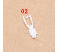 10 Uds RC modelo de barcos DIY accesorios Nylon Tie Rod Chucks apertura 1,8/2/3mm plástico Servo Pushrod Clevis U-clamp Pullrod Collet (Color : 10pcs 1.8xL27mm 02)