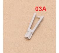 10 Uds RC modelo de barcos DIY accesorios Nylon Tie Rod Chucks apertura 1,8/2/3mm plástico Servo Pushrod Clevis U-clamp Pullrod Collet (Color : 10pcs 2xL29mm 03A)