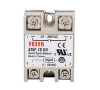 10 Uds relé de estado sólido SSR-10DA 25DA 40DA 50DA 60DA 100DA radiador 3-32 V/CC a 24-380 V/AC SSR fábrica industrial al por mayor(SSR-90DA)