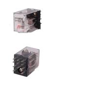 10 Uds relé intermedio Control en miniatura pequeño con enchufe Base bobina de cobre 24V 12V AC 110V 220V HH52P/53P/54P HH62P HH63P(12V(10PCS),HH53P DC)