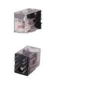 10 Uds relé intermedio Control en miniatura pequeño con enchufe Base bobina de cobre 24V 12V AC 110V 220V HH52P/53P/54P HH62P HH63P(12V(10PCS),HH52P AC)