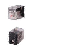 10 Uds relé intermedio Control en miniatura pequeño con enchufe Base bobina de cobre 24V 12V AC 110V 220V HH52P/53P/54P HH62P HH63P(24V(10PCS),HH52P DC)