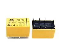 10 Uds relés HK19F-DC3V DC5V DC9V DC12V DC24V-SHG 8PIN 1A/125VAC 2A/30VDC(HK19F-DC5V-SHG)